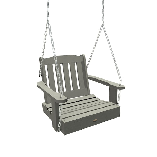 Highwood Usa Lehigh Single Seat Swing Outdoor Furniture for Patio, Backyard, Garden AD-PORL3-CGE - main